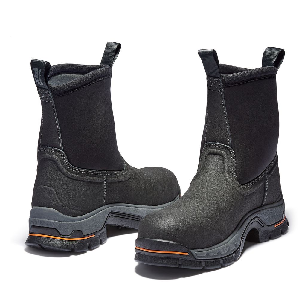 Botas de Trabajo Timberland Hombre Pro® Stockdale Alloy Toe Wellington Negras - Chile FIE-231980